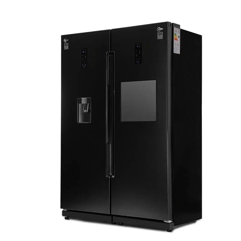 یخچال و فریزر  مشکی عرض هرکدام 60 مدل روسو پلاس-ROSSO PLUS کلور(کمپرسور اینورتر) (V02)